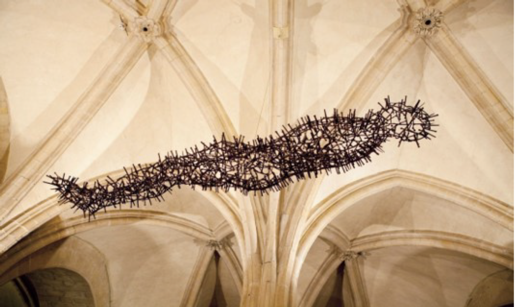 Antony Gormley, Transport (2011). Canterbury Cathedral: photograph by Stephen White, London.