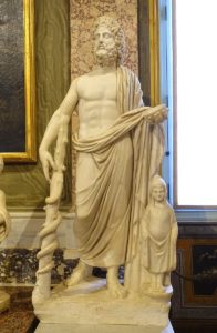 Figure 5: Marble, Statue of Asclepius, Rome, Second century CE, Galleria Borghese (photo: Wikimedia Commons)
