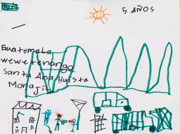 Drawn by a child at Casa Alitas Shelter, Tucson, Arizona, 2019
